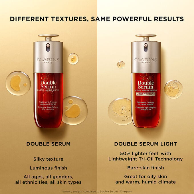 Clarins Double Serum texture and application
